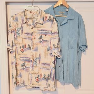 2 Men's Batek Bay Hawaiian Shirts - XXL